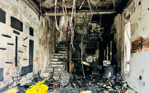 Bên trong căn nhà bị lửa thiêu rụi trong đêm khiến 2 cháu bé tử vong tại Đà Nẵng