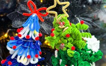 'Trend' cây thông handmade lên ngôi thu hút khách dịp Giáng sinh
