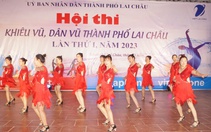 32 nhóm, câu lạc bộ tham gia hội thi khiêu vũ, dân vũ TP.Lai Châu