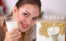 Da mềm mại, ngăn lão hóa sớm bằng sữa đậu nành