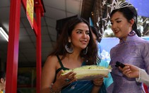 “Cô dâu 8 tuổi” Avika Gor "tròn mắt" thưởng thức bánh xèo Việt Nam