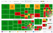 VN-Index tăng hơn 6,5 điểm với thanh khoản thấp, cổ phiếu "ông lớn" xây dựng Hòa Bình tím sắc