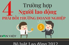 4 trường hợp người lao động phải bồi thường doanh nghiệp