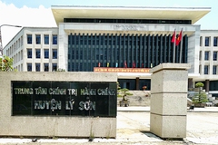 Quảng Ngãi:
Sau hơn 3 năm sử dụng, công trình trụ sở huyện Lý Sơn được nghiệm thu hoàn thành