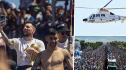 Lễ diễu hành cúp vàng của Argentina gặp sự cố, Messi và đồng đội “quay xe”