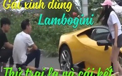 GÁI XINH DÙNG SIÊU XE LAMBOGINI THỬ ĐÔI BẠN TRÊN PHỐ VÀ CÁI KẾT