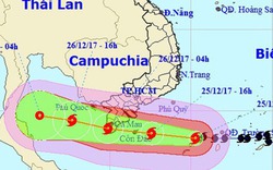 Đêm nay bão số 16 uy hiếp Nam Bộ, gió giật cấp 13, sóng biển cao 7 mét