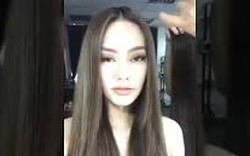 Video clip Linh Chi livestream sau khi lộ scandal cặp bồ với Lâm Vinh Hải