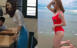 Ơn giời "Cô giáo hot girl" bị phụ huynh chụp trộm khi đưa con nhận lớp ở Hà Nội đây rồi!