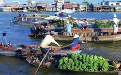 Độc đáo chợ nổi Long Xuyên mùa gió bấc, nói sao bán vậy