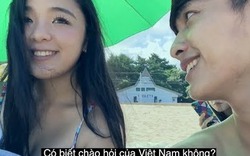 Dạy gái Nhật nói tiếng Việt " em yêu anh" và rồi cười không nhặt được mồm...