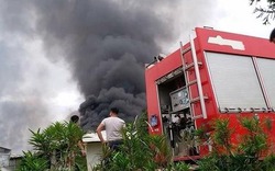 Clip cháy dữ dội ở khu công nghiệp Thụy Vân Phú Thọ từ đêm tới sáng