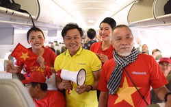 CĐV "nhuộm đỏ" các chuyến bay sang Jakarta "tiếp lửa" cho Olympic Việt Nam