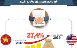Xuất khẩu Việt Nam sang Mỹ tăng 27,4%: Lợi thế trong thương chiến Mỹ Trung?