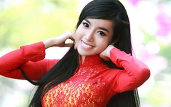 Elly Trần diện áo dài đỏ, tiết lộ bí mật 2012