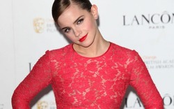 Diện váy ren đỏ, Emma Watson nổi bật, lôi cuốn