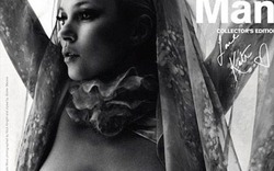 Kate Moss bán nude, khoe ngực phẳng như… đàn ông