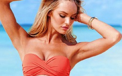 Candice Swanepoel diện bikini lả lơi bên bờ biển