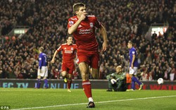 Gerrard lập hat-trick, Liverpool đại thắng Everton