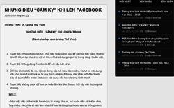 Trường học đầu tiên ở Hà Nội quy định điều “cấm kỵ” với Facebook