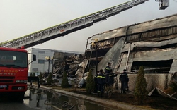Bắc Ninh: Cháy lớn tại Khu công nghiệp Yên Phong