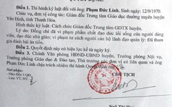 Thanh Hóa: Giám đốc Trung tâm GDTX bị mất chức vì đánh bạc