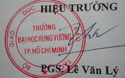 ĐH Hùng Vương TP.HCM có con dấu mới?