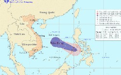 Bão giật cấp 9-10 áp sát biển Đông