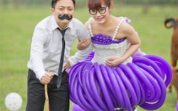 Chàng “phù thủy” Việt trắng đêm dệt váy cưới cho vợ