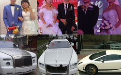 Những đám cưới &#34;ngập&#34; trong vàng và siêu xe, dân tình hoa mắt