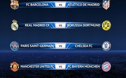 Tứ kết Champions League: M.U đụng Bayern, Barca chạm trán Atletico