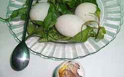 Thai phụ nguy kịch sau khi ăn trứng vịt lộn 