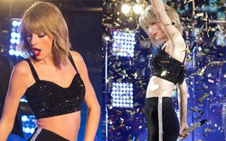 Taylor Swift gây xôn xao vì mặc áo ngắn cũn cỡn