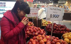 Hà Nội: Táo Mỹ vẫn được bày bán tại nhiều siêu thị