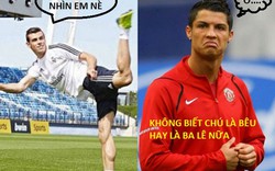 ẢNH CHẾ: Ronaldo “đá đểu” Gareth Bale