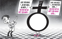 Lúc tố bảo hiếp, ra tòa nói &#34;cho&#34;