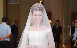 Ngân Khánh đẹp ấn tượng với váy cưới gần 200 triệu