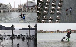 Chùm ảnh: “Thành phố tình yêu” Venice mùa nước nổi