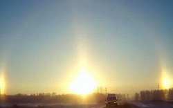 Video: “3 mặt trời” xuất hiện cùng lúc tại Nga