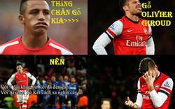 ẢNH CHẾ: Sanchez sợ “gánh” Giroud, lộ nguyên nhân Ronaldo bị ghét