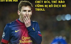 ẢNH CHẾ: Messi chịu ơn trọng tài, Ronaldo buồn vì mất Top