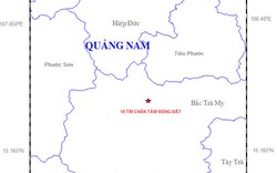 Quảng Nam: Động đất 2.9 độ richter ở huyện Bắc Trà My