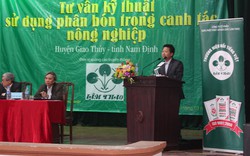 Tư vấn kỹ thuật sử dụng phân bón tại Nam Định