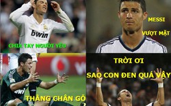 ẢNH CHẾ: Ronaldo “quá nhọ”, Beckham thành đệ tử “thánh dự” Pele