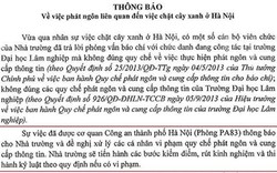 CA Hà Nội phủ nhận việc “yêu cầu ĐH Lâm nghiệp kiểm điểm cán bộ“