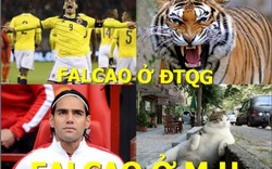 ẢNH CHẾ: Falcao “hoá thú”, Ozil ảo tưởng sức mạnh