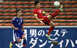 Chùm ảnh U23 Việt Nam chiến đấu quả cảm trước Nhật Bản