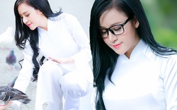 'Bà Tưng' hiền thục trong trang phục áo dài trắng nữ sinh