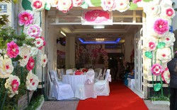 Cận cảnh không gian tiệc cưới do Vân Trang thiết kế
