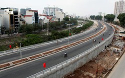 Cận cảnh đường 6.000 tỷ nối Cầu Giấy-Nhật Tân ở Hà Nội